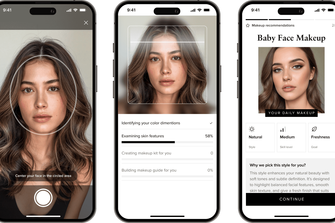 App face scanning interface